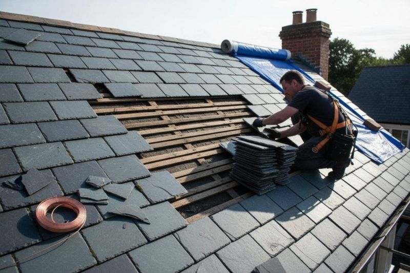 Slate Roof Repair detail